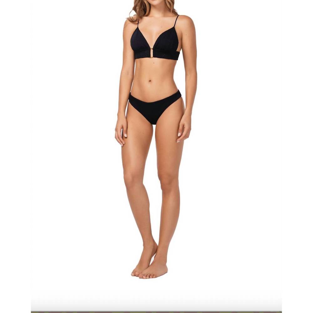 NEW OLA AZUL layla coal bikini bottom in black